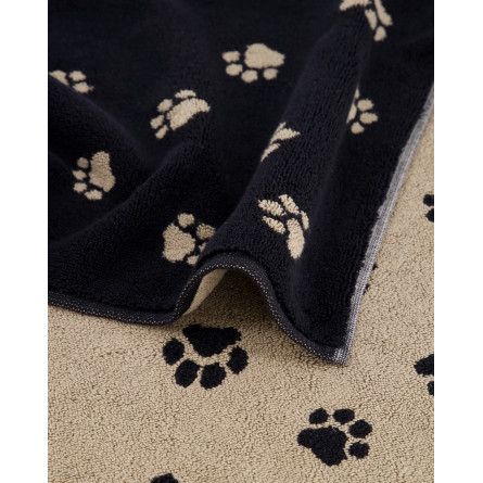 Cawö WE LOVE DOGS – czarno-beżowy dywanik w psie łapki | JMB Design Cawö WE LOVE DOGS – czarno-beżowy dywanik w psie łapki | JMB Design