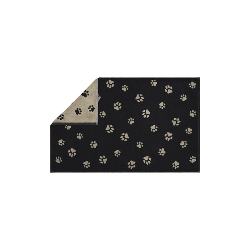 Cawö WE LOVE DOGS – czarno-beżowy dywanik w psie łapki | JMB Design Cawö WE LOVE DOGS – czarno-beżowy dywanik w psie łapki | JMB Design