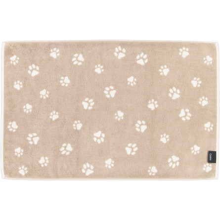 Cawö WE LOVE DOGS - kremowo-beżowy dywanik w psie łapki | JMB Design
