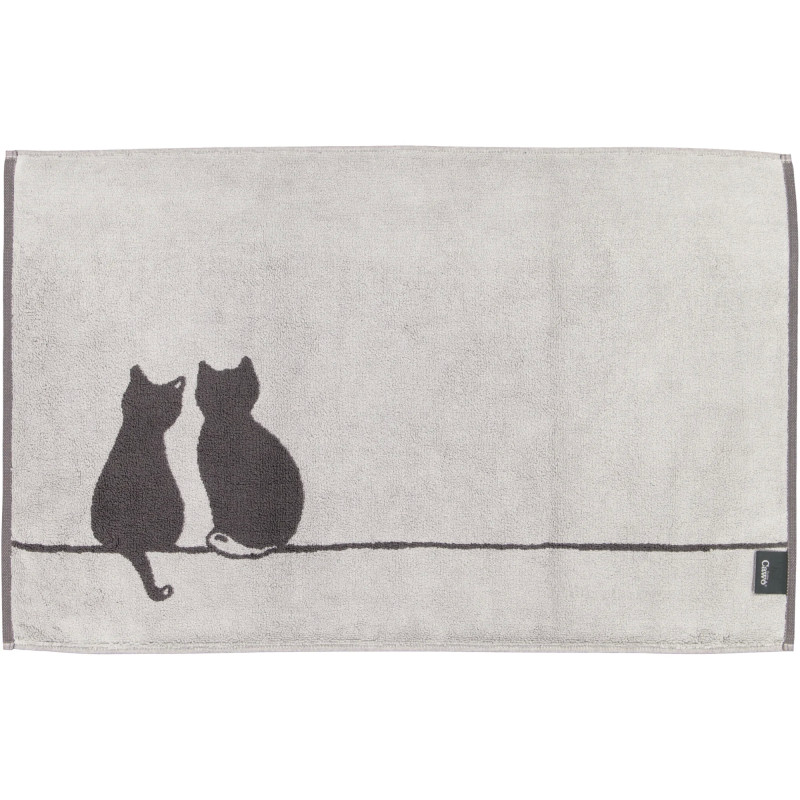 Cawö CUTE CATS - szaro-antracytowy dywanik z kotkami | JMB Design