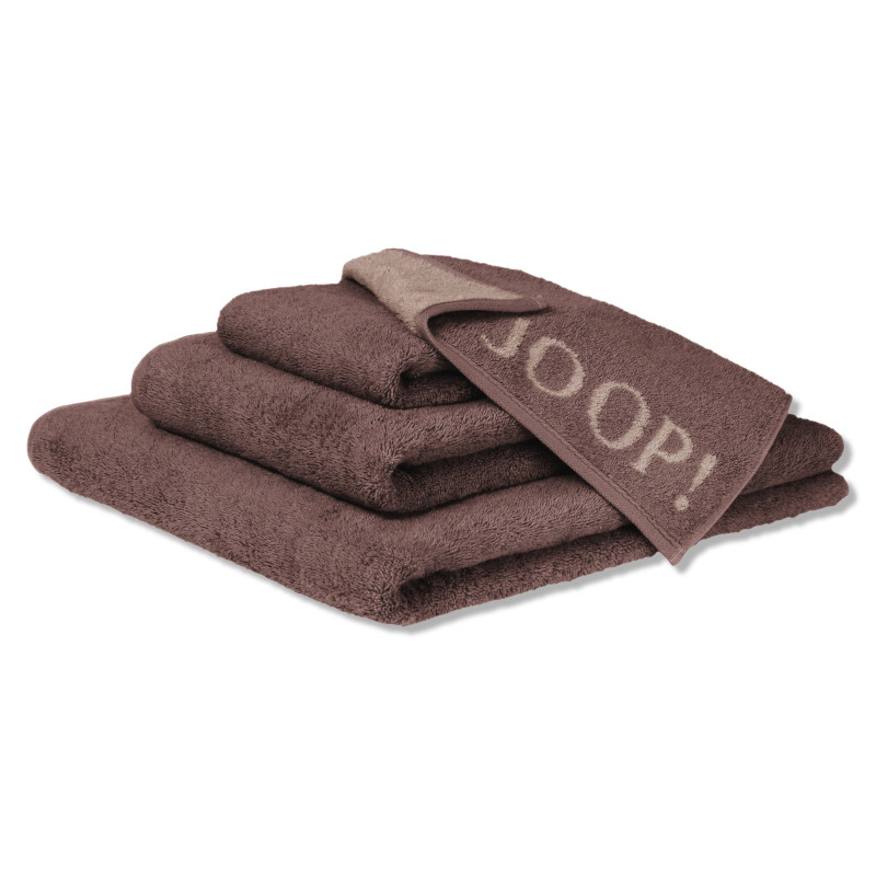 JOOP! Contour Doubleface Mauve – jagodowy, różowy ręcznik | JMB Design