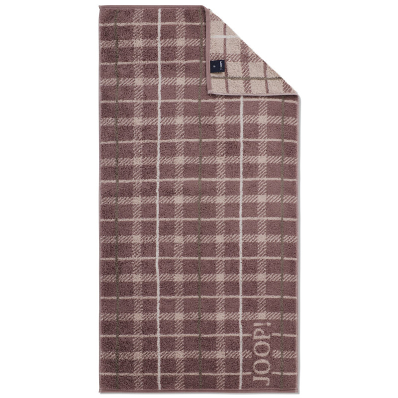 JOOP! Contour Checked Mauve - jagodowy ręcznik w kratę | JMB Design JOOP! Contour Checked Mauve - jagodowy ręcznik w kratę | JMB Design