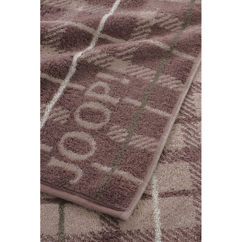 JOOP! Contour Checked Mauve - jagodowy ręcznik w kratę | JMB Design JOOP! Contour Checked Mauve - jagodowy ręcznik w kratę | JMB Design