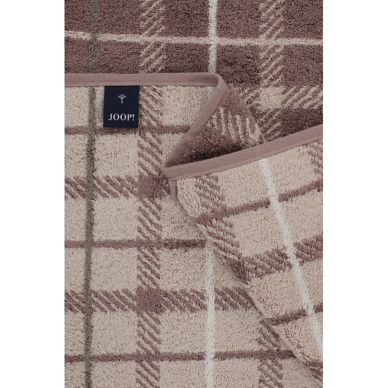 JOOP! Contour Checked Mauve - jagodowy ręcznik w kratę | JMB Design JOOP! Contour Checked Mauve - jagodowy ręcznik w kratę | JMB Design