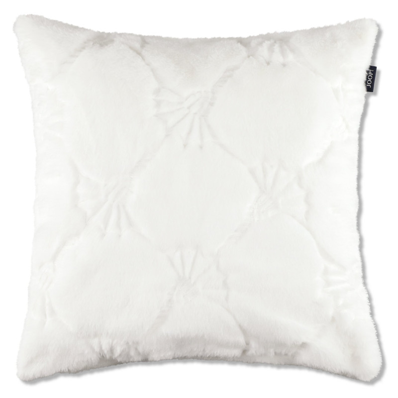 JOOP! Cozy Cornflower White - biała poduszka z futerka | JMB Design JOOP! Cozy Cornflower White - biała poduszka z futerka | JMB Design