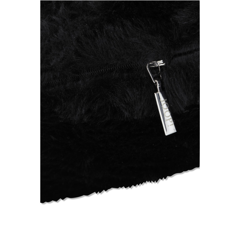 JOOP! Cozy Cornflower Black - czarna poduszka z futra | JMB Design JOOP! Cozy Cornflower Black - czarna poduszka z futra | JMB Design