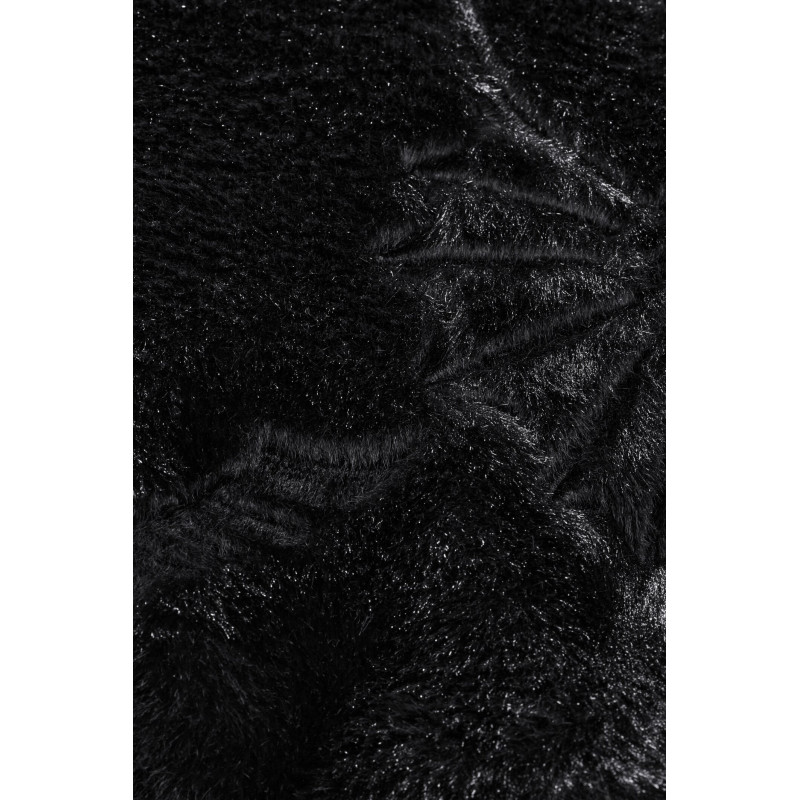 JOOP! Cozy Cornflower Black - czarny pled futerkowy | JMB Design