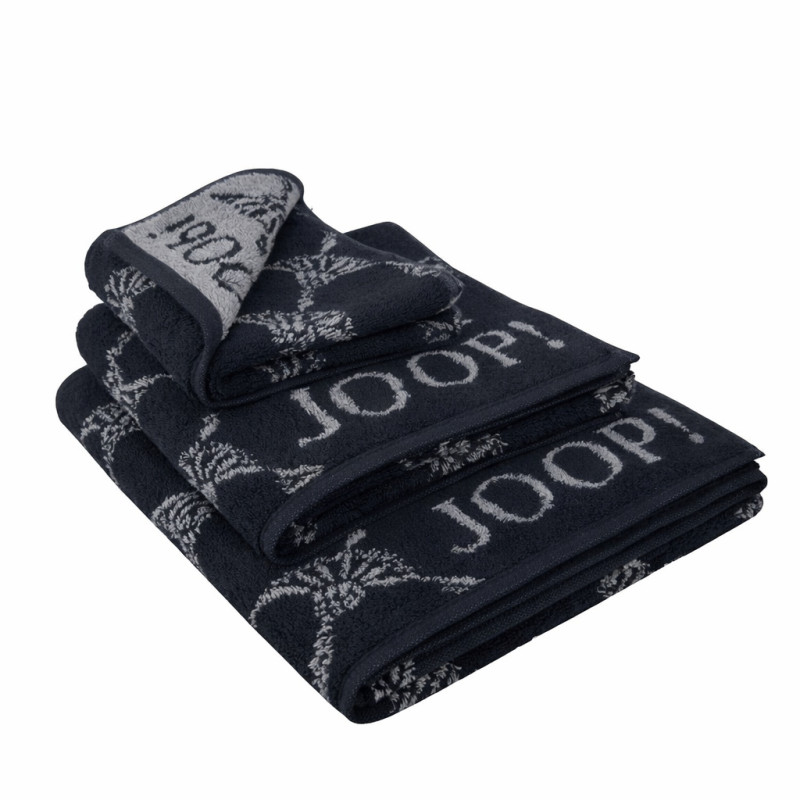 Zestaw ręczników JOOP! Classic Cornflower czarny | JMB Design