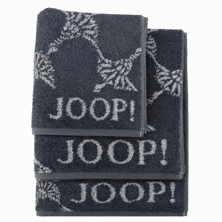 Zestaw ręczników JOOP! Classic Cornflower czarny | JMB Design
