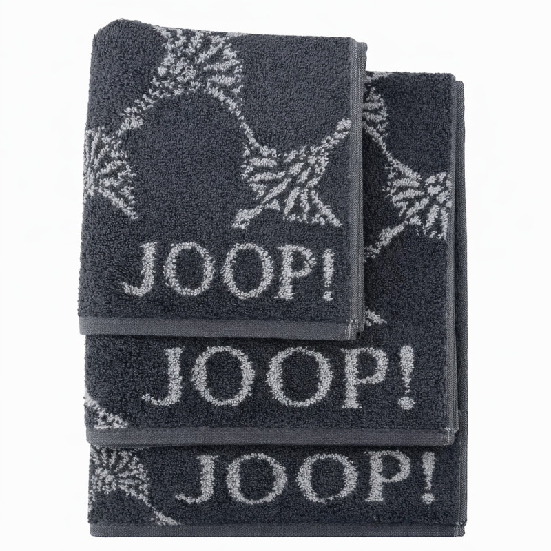 Zestaw ręczników JOOP! Classic Cornflower czarny | JMB Design