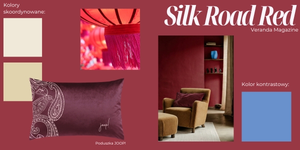 Kolor roku Veranda Magazine Silk Road Red 2026